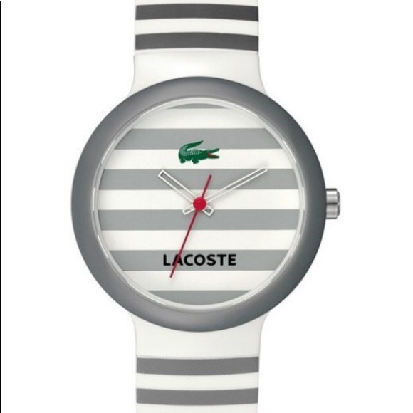 Lacoste Accessories - Lacoste 🐊 Goa Watch Gray Striped